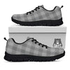 Check Prince Of Wales Print Pattern Black Sneaker-grizzshop