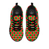 Checkered Merry Christmas Print Pattern Black Sneaker-grizzshop