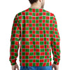 Checkered Merry Christmas Print Pattern Men's Sweatshirt-grizzshop