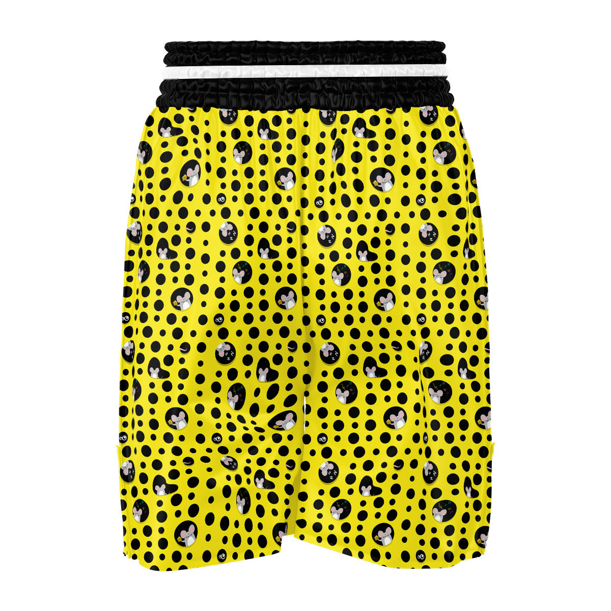 Cheese Cartoon Print Pattern Boxing Shorts-grizzshop