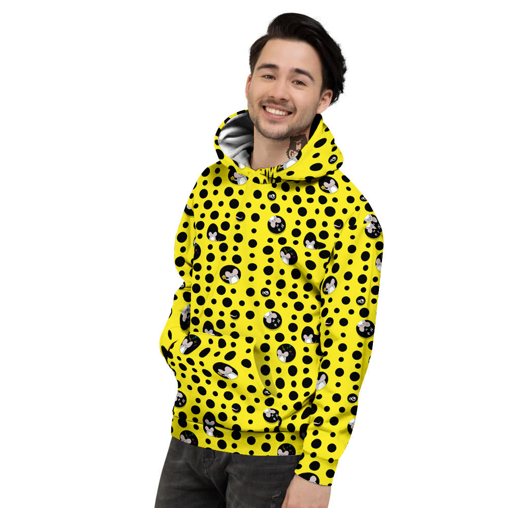 Cheese Cartoon Print Pattern Men's Hoodie-grizzshop