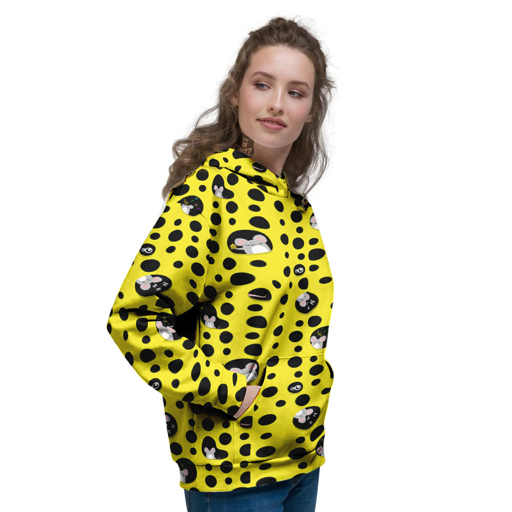 Cheese Cartoon Print Pattern Women's Hoodie-grizzshop