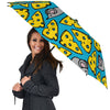Cheese Mouse Pattern Print Automatic Foldable Umbrella-grizzshop