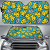 Cheese Mouse Pattern Print Car Sun Shade-grizzshop