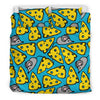 Cheese Mouse Pattern Print Duvet Cover Bedding Set-grizzshop