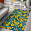 Cheese Mouse Pattern Print Floor Mat-grizzshop