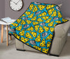 Cheese Mouse Pattern Print Quilt-grizzshop