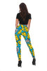 Cheese Mouse Pattern Print Women Leggings-grizzshop