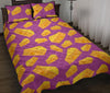 Cheese Pattern Print Bed Set Quilt-grizzshop