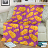 Cheese Pattern Print Blanket-grizzshop