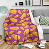 Cheese Pattern Print Blanket-grizzshop