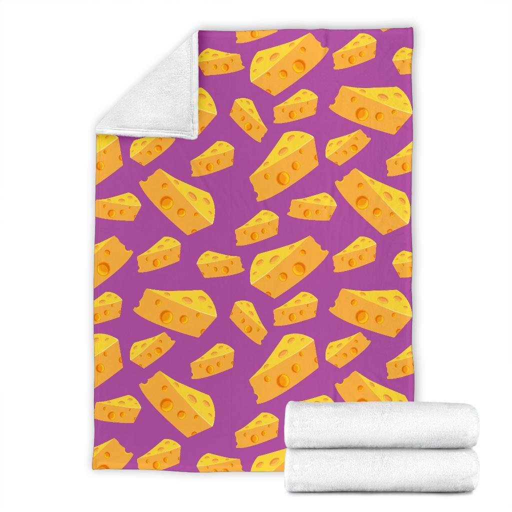 Cheese Pattern Print Blanket-grizzshop