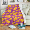 Cheese Pattern Print Blanket-grizzshop