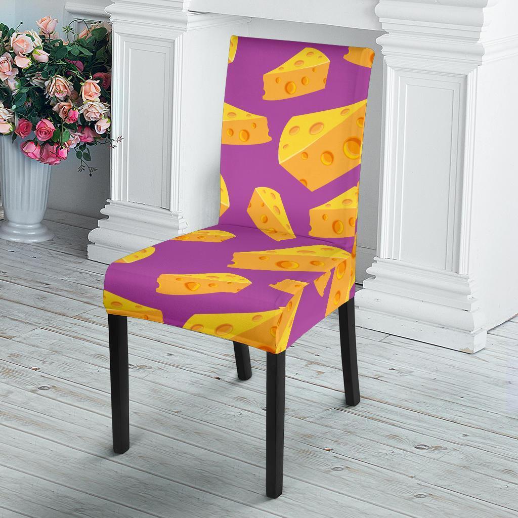 Cheese Pattern Print Chair Cover-grizzshop