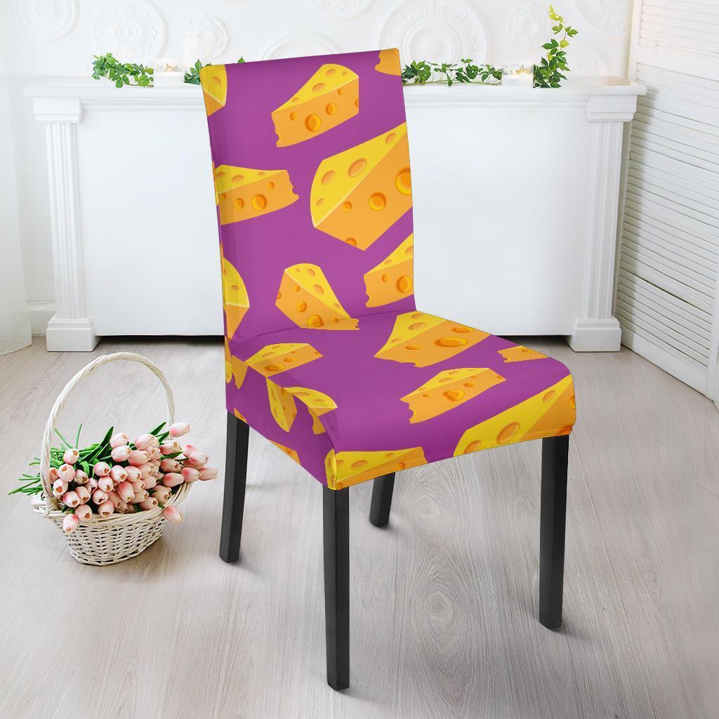 Cheese Pattern Print Chair Cover-grizzshop