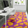 Cheese Pattern Print Floor Mat-grizzshop