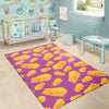 Cheese Pattern Print Floor Mat-grizzshop