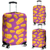 Cheese Pattern Print Luggage Cover Protector-grizzshop