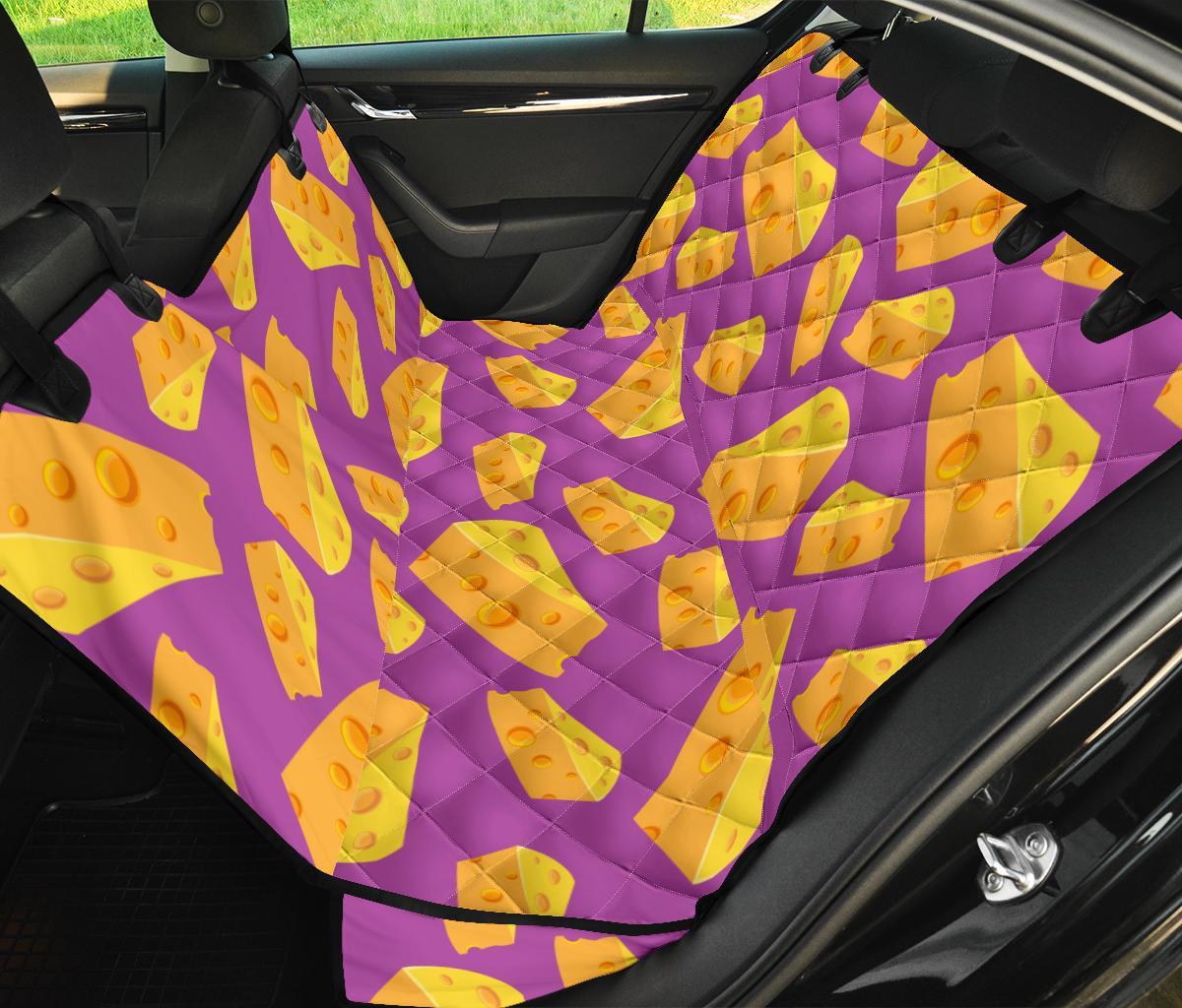 Cheese Pattern Print Pet Car Seat Cover-grizzshop