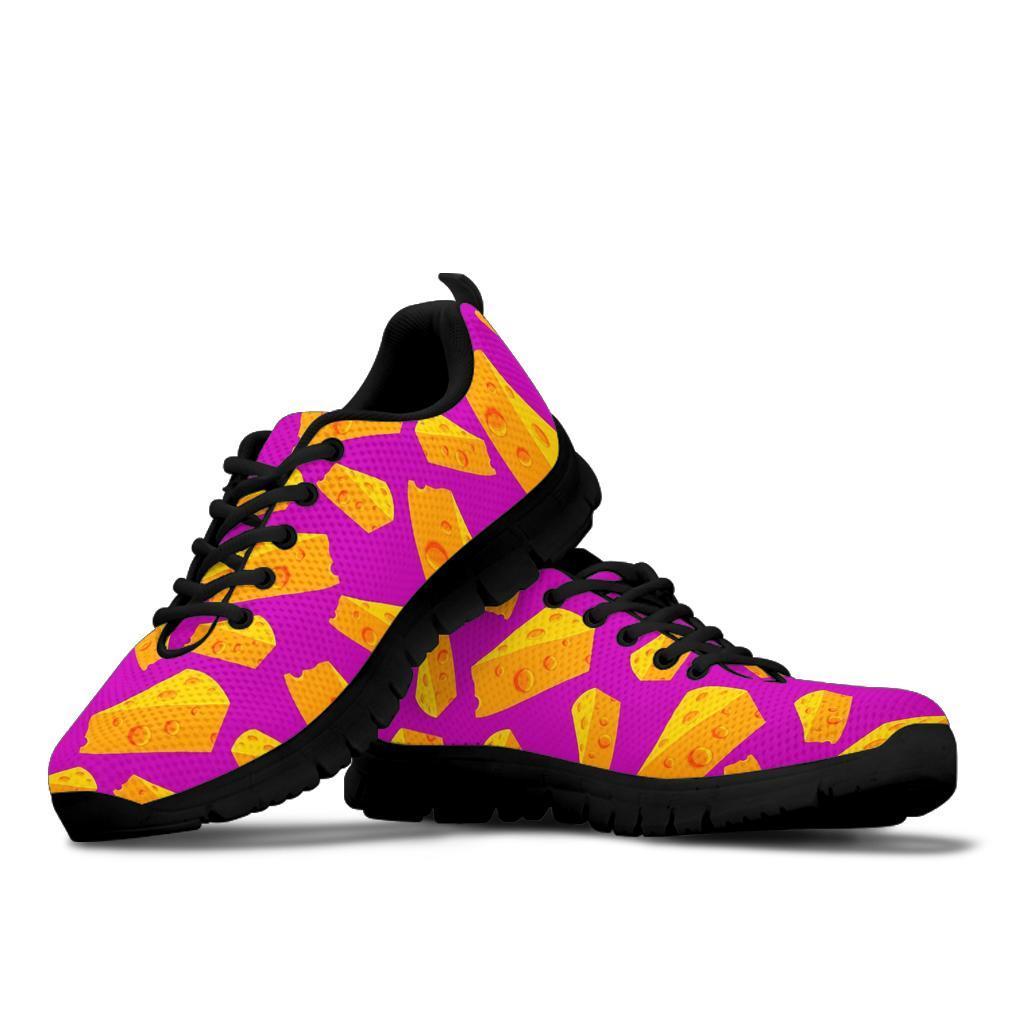 Cheese Pattern Print Sneaker Shoes For Men Women-grizzshop