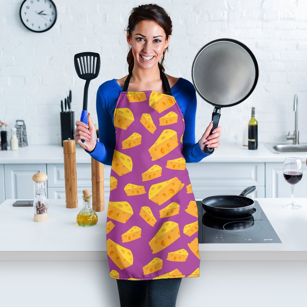 Cheese Pattern Print Women's Apron-grizzshop