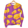 Cheese Pattern Print Women's Sweatshirt-grizzshop