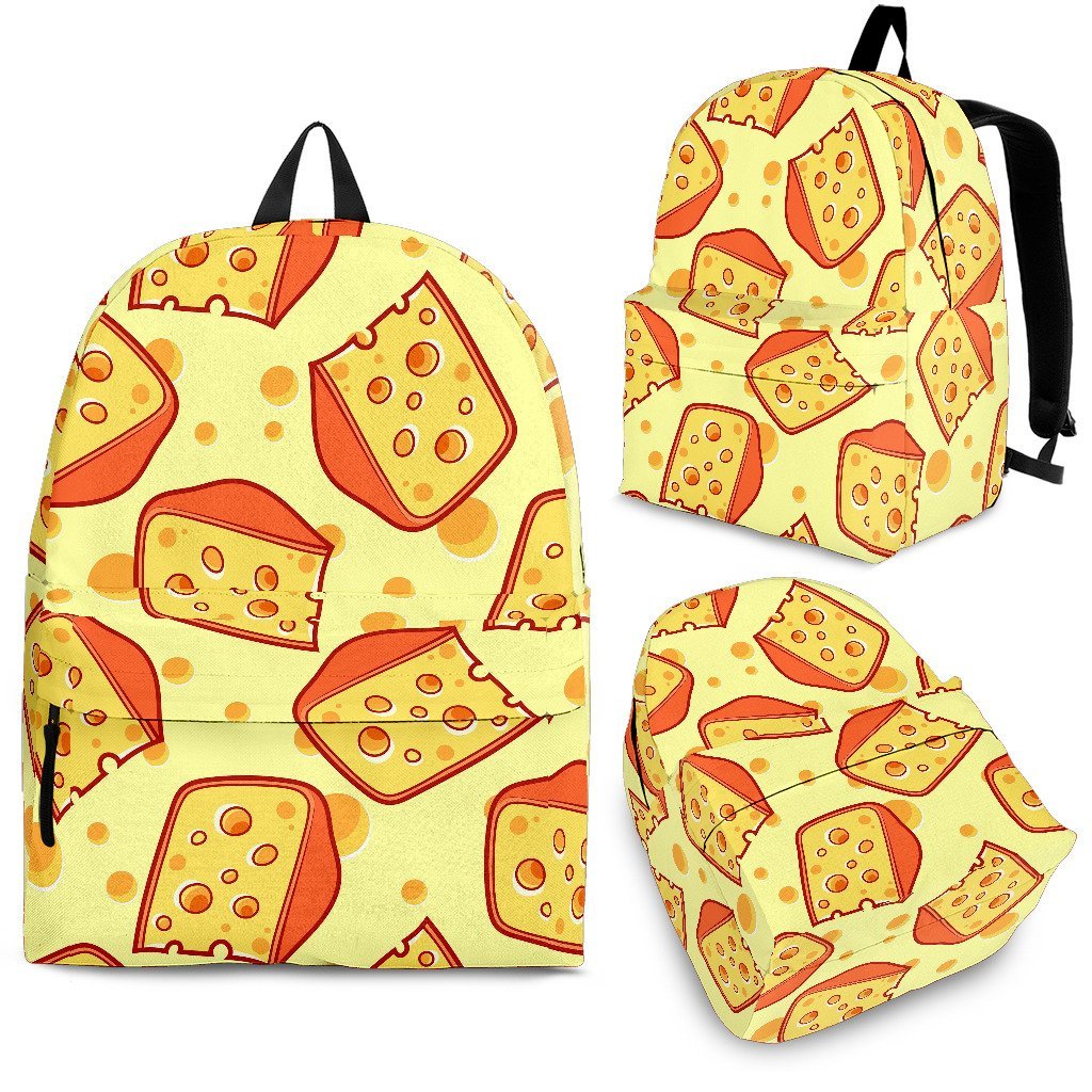 Cheese Print Pattern Backpack-grizzshop