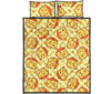 Load image into Gallery viewer, Cheese Print Pattern Bed Set Quilt-grizzshop
