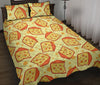 Cheese Print Pattern Bed Set Quilt-grizzshop