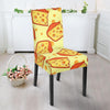 Cheese Print Pattern Chair Cover-grizzshop