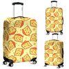 Cheese Print Pattern Luggage Cover Protector-grizzshop