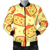 Cheese Print Pattern Men's Bomber Jacket-grizzshop