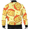 Cheese Print Pattern Men's Bomber Jacket-grizzshop