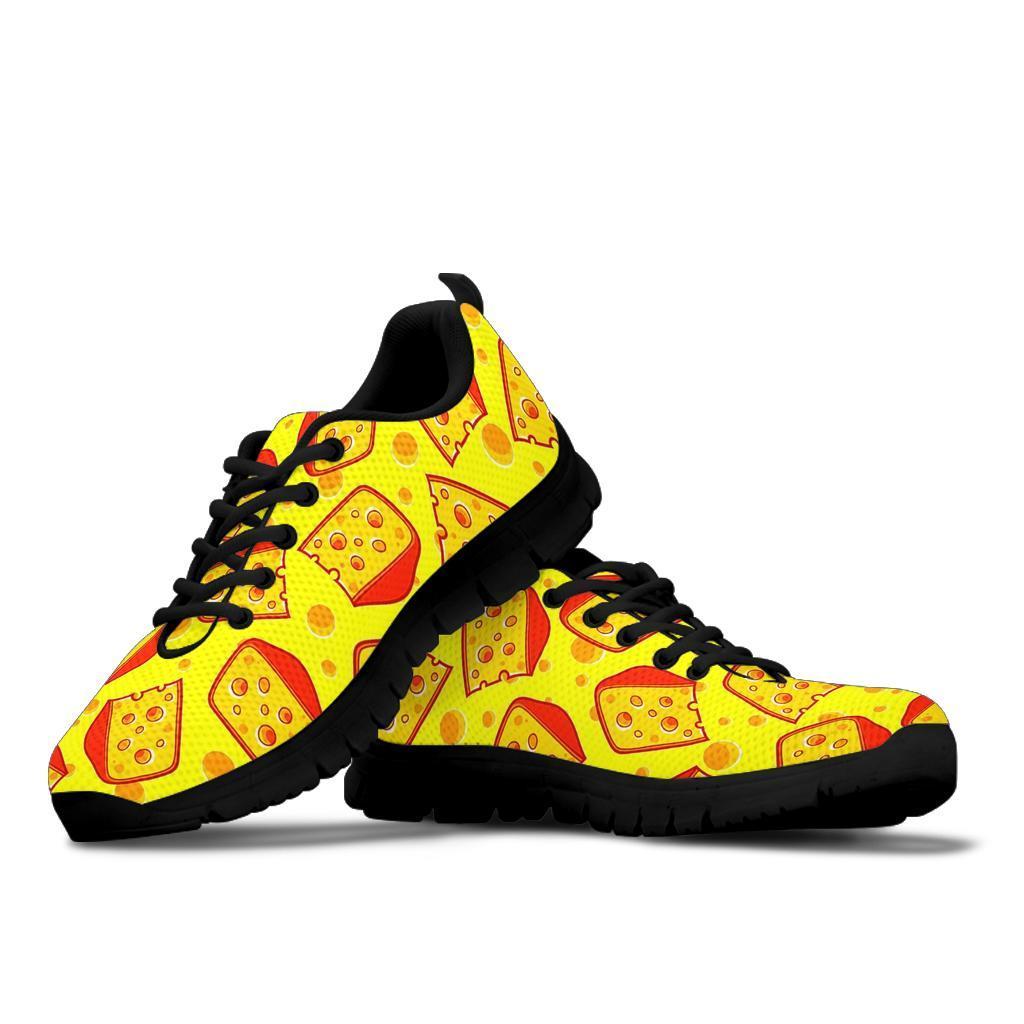 Cheese Print Pattern Sneaker Shoes For Men Women-grizzshop