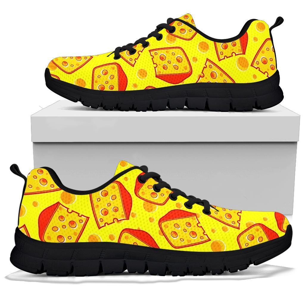 Cheese Print Pattern Sneaker Shoes For Men Women-grizzshop