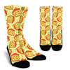 Cheese Print Pattern Unisex Crew Socks-grizzshop