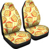 Cheese Print Pattern Universal Fit Car Seat Covers-grizzshop