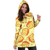 Load image into Gallery viewer, Cheese Print Pattern Women Hoodie Dress-grizzshop