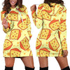 Cheese Print Pattern Women Hoodie Dress-grizzshop