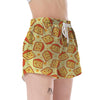 Cheese Print Pattern Women's Shorts-grizzshop