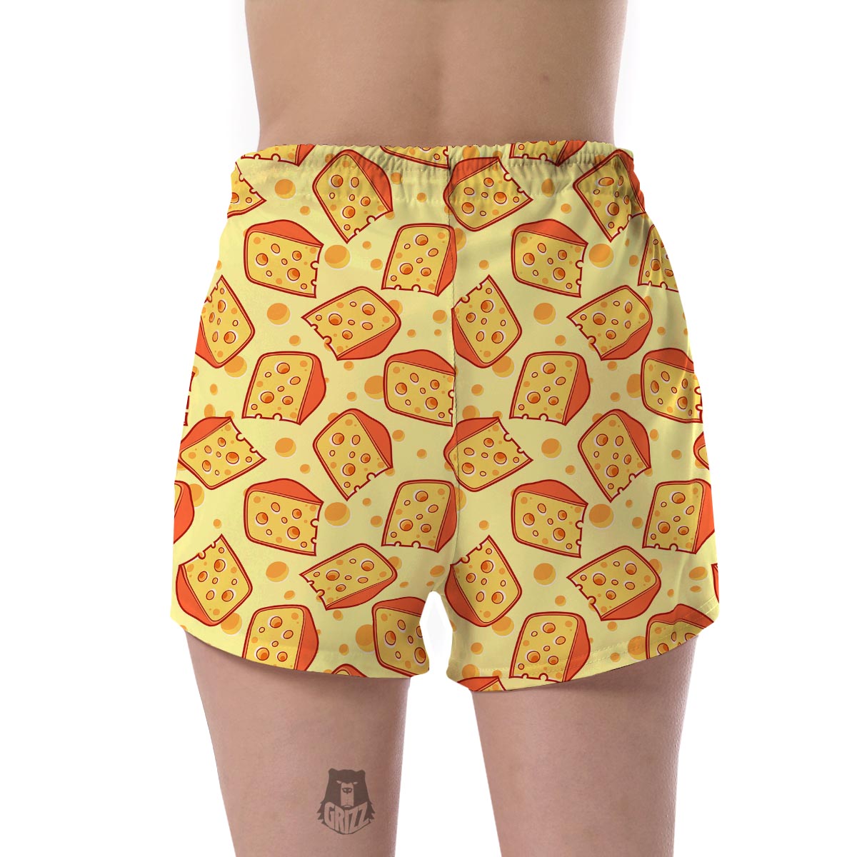 Cheese Print Pattern Women's Shorts-grizzshop