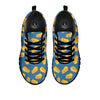 Cheese Slice Print Pattern Black Sneaker-grizzshop