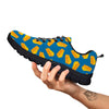 Cheese Slice Print Pattern Black Sneaker-grizzshop