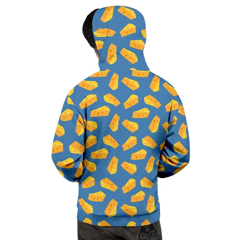 Cheese Slice Print Pattern Men's Hoodie-grizzshop