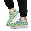 Cheese Slice Print Pattern White Athletic Shoes-grizzshop