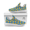 Cheese Slice Print Pattern White Athletic Shoes-grizzshop