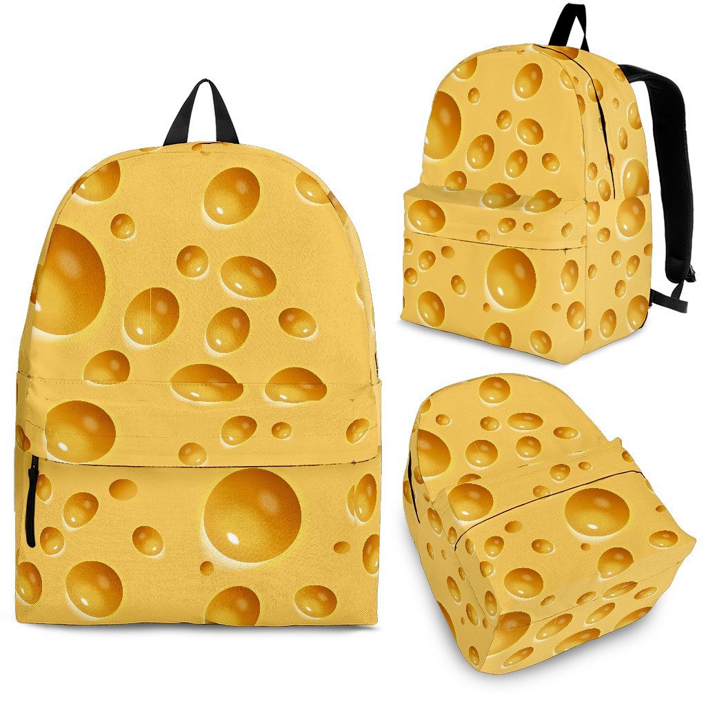 Cheese Surface Pattern Print Backpack-grizzshop