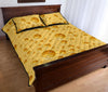 Cheese Surface Pattern Print Bed Set Quilt-grizzshop