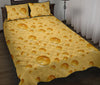 Cheese Surface Pattern Print Bed Set Quilt-grizzshop