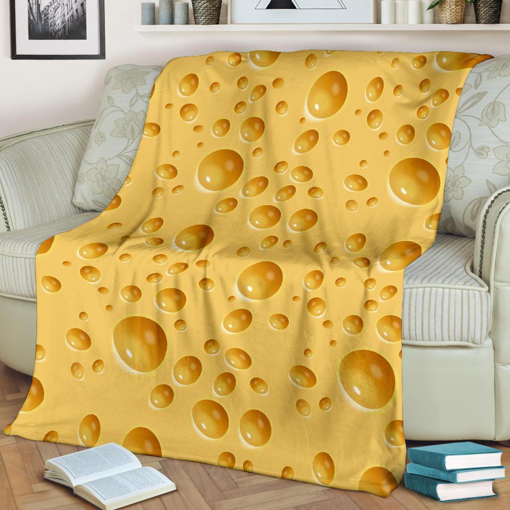 Cheese Surface Pattern Print Blanket-grizzshop